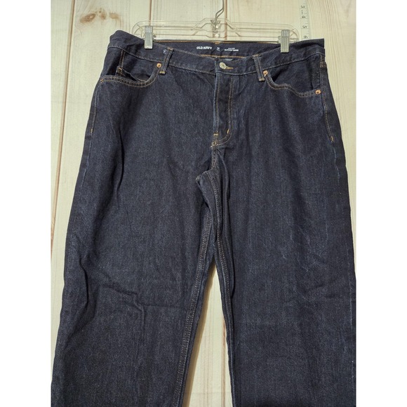 Old Navy Jeans Womens 12 Tall High Rise Slouchy‎ Taper Button Fly Denim Pants - Picture 3 of 8